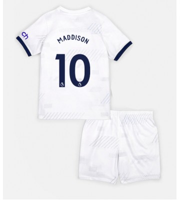 Tottenham Hotspur James Maddison #10 Primera Equipación Niños 2023-24 Manga Corta (+ Pantalones cortos)